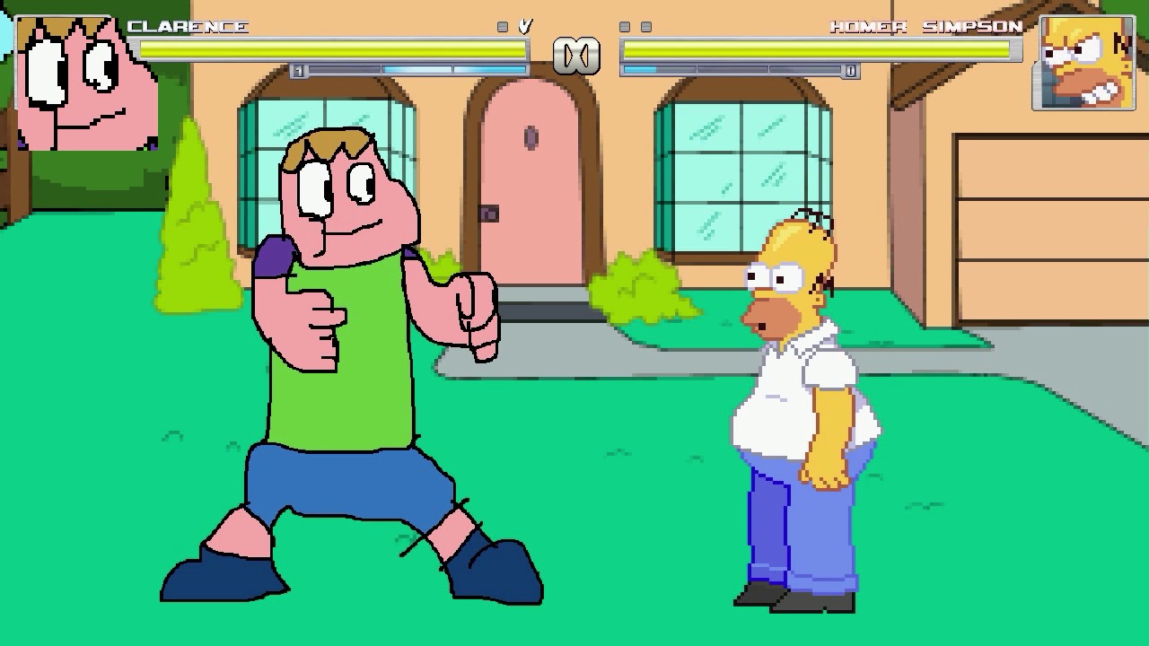 An Mugen Request 1727 Clarence Wendall Vs Homer Simpson Bilibili