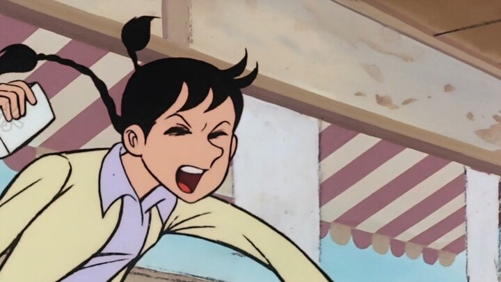 Kiko and Yabuki Jo had a quarrel and ran away from home, but Jo coaxed her into peace with just two 