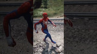 SPIDER-MAN HELPS VENOM FROM THOMAS THE TRAIN #shorts #trains