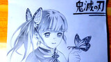 Vẽ nhân vật Tsuyuri Kanao trong "Thanh Gươm Diệt Quỷ"