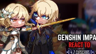 💙✨ Genshin Impact React to 4.7 Cutscenes || Gacha Club