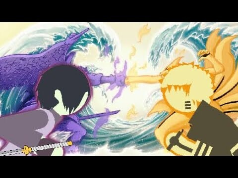 NARUTO VS SASUKE stick fight!!! (sticknodes)...fan animation(600 subs special)