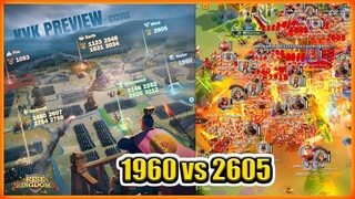 60GT / 1960 VS 2605 WAR KD IMPERIUM KVK PRAJURIT TANPA BATAS RISE OF KINGDOMS PASS 4 !!