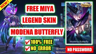 FREE MIYA LEGEND SKIN (MODENA BUTTERFLY) | mobile legends