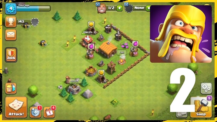 Clash of Clans Walkthrough Part 2  Early Game Progress & Base Building Tips!