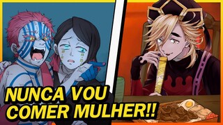 ENTÃO O AKAZA É?! | MEMES DE KIMETSU NO YAIBA  | Memes em Imagens Demon Slayer