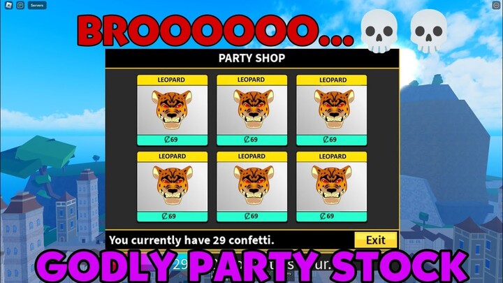 Blox Fruits Party Shop Stock is a SCAM!......