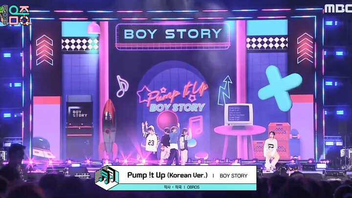 BOY STORY 4th EP《UP》 主打曲《Pump !t Up》 MBC 音乐中心 舞台