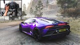 1400HP Lamborghini Huracan EVO | Forza Horizon 5 | Steering Wheel Gameplay