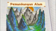 Menggambar pemandangan alam 02.