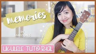 Memories by Maroon 5 UKULELE TUTORIAL (Plucking & Strumming)