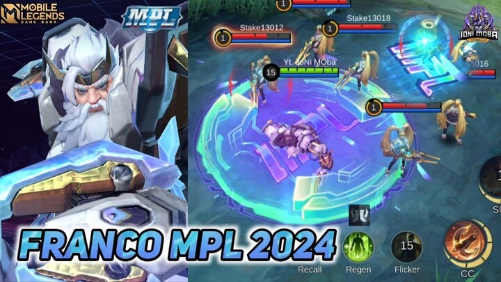 FRANCO NEW SKIN MPL 2024 - SKILLS EFFECT & RELEASE DATE/TANGGAL RILIS - GAMEPLAY MOBILE LEGENDS