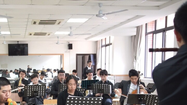 Genshin Impact BGM "Liyue" Nanyang High School Ethnic Electroacoustic Symphony Orchestra Rehearsal 2