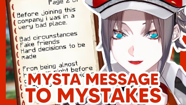 Mysta wrote a message and a wish for Mystake 【NIJISANJI EN】