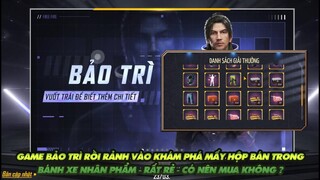 FREE FIRE | TRANH THỦ BẢO TRÌ KHÁM PHÁ HỘP TRONG BÁNH XE NHÂN PHẨM- RẤT RẺ- CÓ NHỮNG GÌ CÓ NÊN MUA?