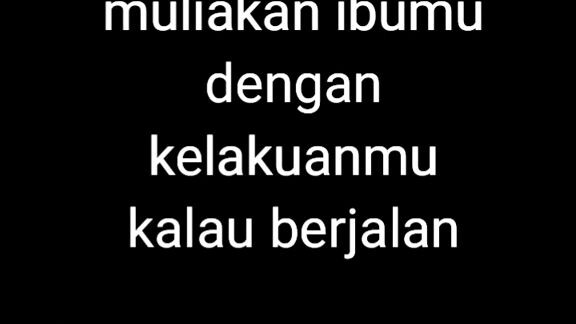 SAYANGI LAH KEDUA ORANG TUAMU !!