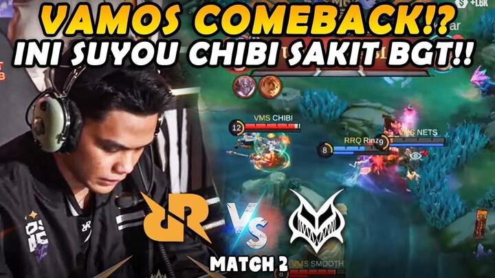 NGERI BANGET SUYOU CHIBI!! TIM RRQ KENA PUSH DARI EARLY GAME!! - RRQ VS VAMOS MATCH 2