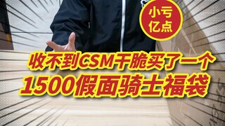 【关于收不到CSM干脆买了1500假面骑士福袋然后小亏亿点的事】我再也不敢乱塞福袋了