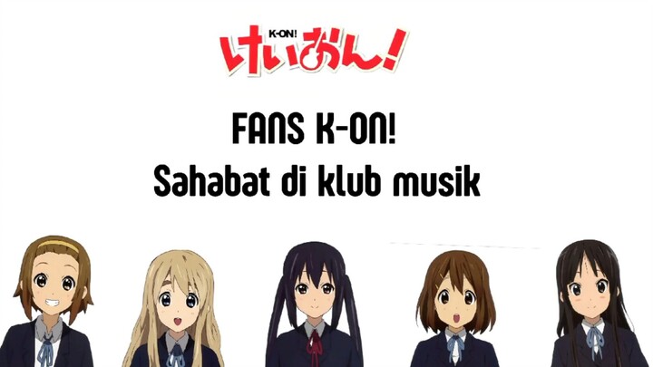 Fans k-on! sahabat di klub musik