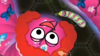Wormate.io Top Small Worm Killing Biggest Top Worm! Epic/Amazing Gameplay Moments