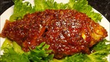 ปลาทับทิมราดพริก ง่ายๆ แต่แสนจะอร่อย | Deep fried fish with chilli sauce | 20.03.2019