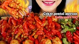 ASMR CEKER PENTOL MERCON, TUMIS PARE TERI | INDONESIAN FOOD | ASMR MUKBANG INDONESIA