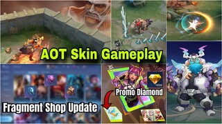 လာပါပြီ Promo Dia အကြောင်း AOT Skin Skill Effect ကဒ်ကြီးသုံးပါးနဲ့ဝယ်ယူနိုင်မဲ့ Skinများ Updateများ🤩