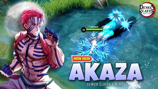 Skin Terbaru!! Akaza, Upper Moon 3🥶[Demon Slayer X MLBB]