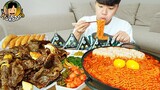 ASMR MUKBANG 직접 만든 순두부 열라면 삼각김밥 김치 차돌박이 먹방! RAMYEON & KIMBAP MUKBANG EATING SOUND!