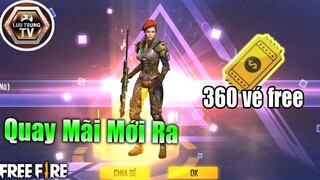 [Garena Free Fire] 360 Vé Free Phá Nát Vòng Quay Vàng Và Cái Kết Không Tưởng | Lưu Trung TV