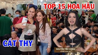 Top 15 Hoa hậu Hòa Bình Việt Nam ghé ăn Bánh tráng trộn DIVA Cát Thy - Ẩm thực Cha Rồng