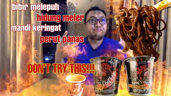 GHOST PEPPER NOODLES CHALLENGE - MIE TERPEDAS LVL 2 JUTA!