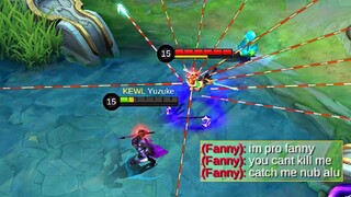 YUZUKE MET TOP GLOBAL FANNY IN RANKED GAME!! WHO WILL WIN?! |MLBB