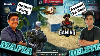 TOTAL GAMING UNBELIEVABLE GAMEPLAY IN ROCKY AND RDX FREE FIRE TOURNAMENT || TG DELETE, TG MAFIA