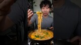 I was craving Creamy Instant Ramyun #koreanfood #ramyun #instantnoodle #creamy #spicy #friedchicken