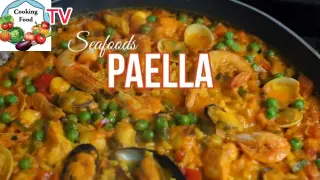 Easy PAELLA â€”  Simple way how to cook Paella with seafoods at home in Madrid, SPAIN!