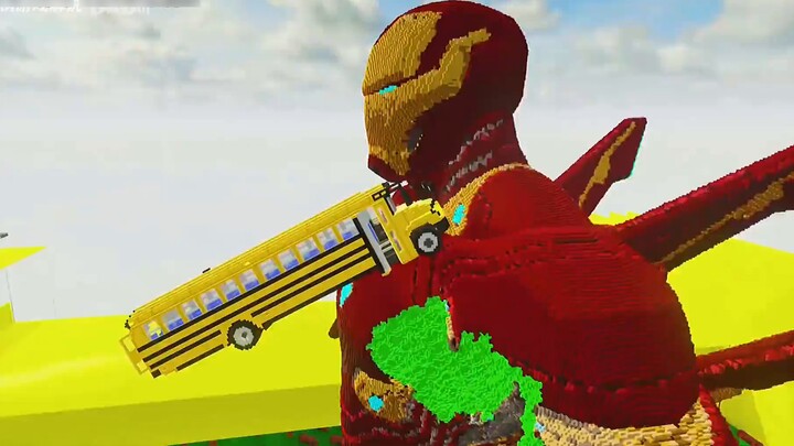 Teardown Demolition Simulator - Car Challenge Destroy Iron Man