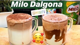 Dalgona MILO - Trending Dalgona Coffee Style Chocolate Dalgona using Milo