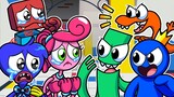 Rainbow Friends VS Poppy Playtime 🎶  FNF Rainbow Friends Animation
