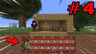 แอบแกล้งเพื่อนด้วย TNT! 55 ระเบิดบ้านมัน - Minecraft เอาชีวิตรอดกับเพื่อน #4