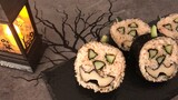 [Vlog ẩm thực] Sushi đèn lồng bí ngô | Mừng lễ Halloween
