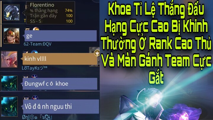 [TúcóNY] Khoe Tỉ Lệ Thắng Đấu Hạng Cực Cao Bị Chửi “Ngu” Và Cái Kết Gánh Team Ở Rank Cao Thủ