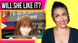 FOREIGNER reacts to FIRST time eating JOLLIBEE after years in the PHILIPPINES!