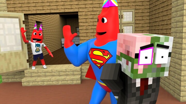 Monster School: Banban Become SUPERMAN - Banban Family Sad Story | Minecraft Animation