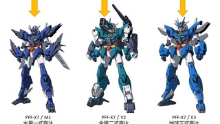 [Biểu đồ tiến hóa cơ thể của Gundam] Biểu đồ tiến hóa cơ thể của thợ lặn Gun Build Fighter