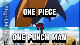 one piece vs one punch man (writting)