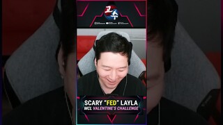 Layla is Scary when Fed!? 😱 MCL Valentine's Day Challenge | Mobile Legends