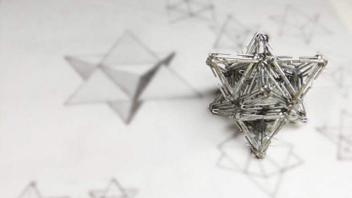 【DIY】Making star tetrahedron with 96 staples