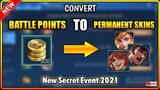 HOW TO CONVERT BATTLE POINTS TO SKIN (NEW SECRET EVENT!) - Mobile Legends 2021