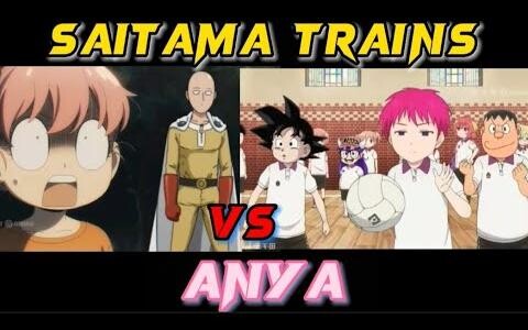 Saitama โชว์ให้ Anya เล่นดอดจ์บอล anime saitama anya animeedit